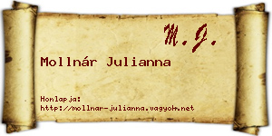Mollnár Julianna névjegykártya