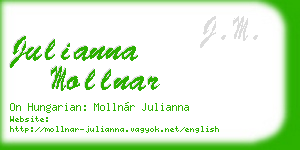 julianna mollnar business card